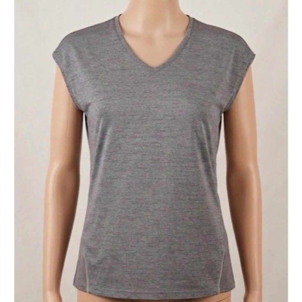 Free2B Athletic Tank Womens 2XL Gray Dolman Sleeve Workout Activewear Plus